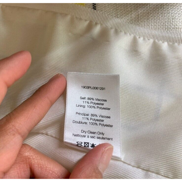 Veronica Beard Blazer Womens 2 Multi School Boy Dickey Plaid One Button Jacket - Picture 9 of 12